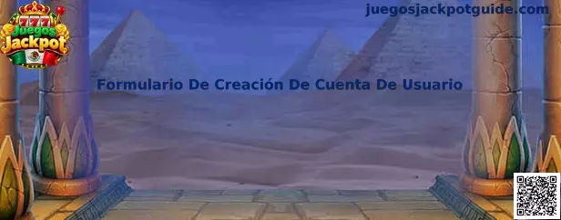 Formulario De Creación De Cuenta De Usuario en Juegos Jackpot