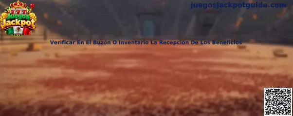 Verificar la recepción de beneficios en buzón o inventario de Juegos Jackpot