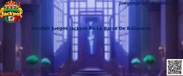 Referencia visual para escribir Juegos Jackpot en la barra de búsqueda de una tienda de aplicaciones