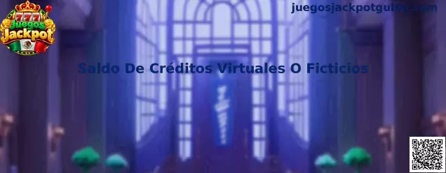 Representación del saldo de créditos virtuales o ficticios en una experiencia gratuita de Juegos Jackpot