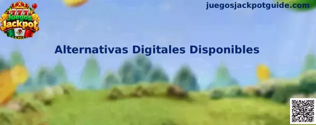 Guía visual sobre alternativas digitales disponibles en Juegos Jackpot