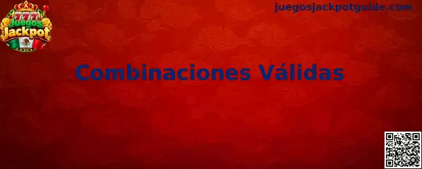 Diagrama explicativo sobre combinaciones válidas en juegos jackpot con líneas de pago y símbolos en carretes